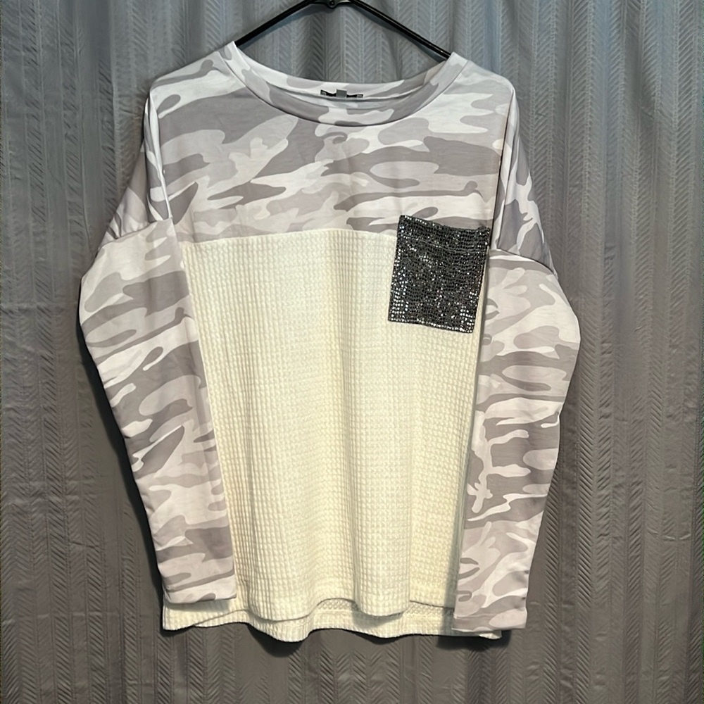 White Birch Camo Top